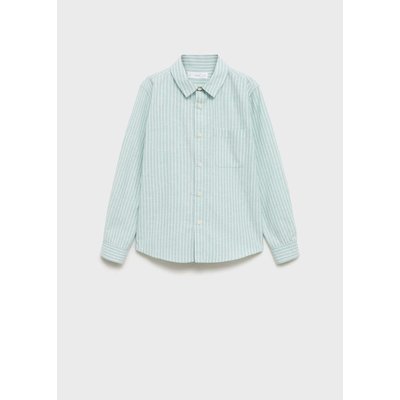 Chemise à rayures lin MANGO KIDS