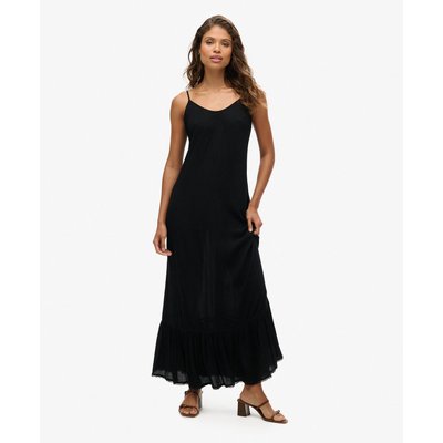 Robe longue caraco de plage SUPERDRY