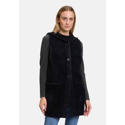 Veste sans manches en maille à capuche AMBER & JUNE