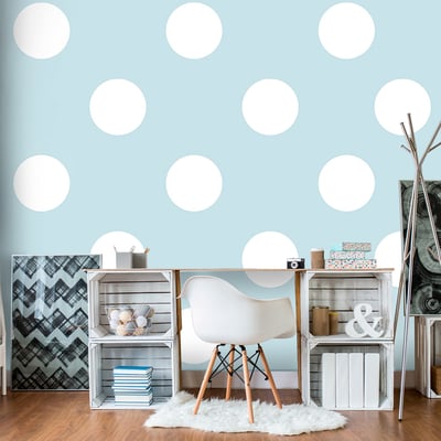 Papier peint intissé panoramique Blue Sweetness EDEN