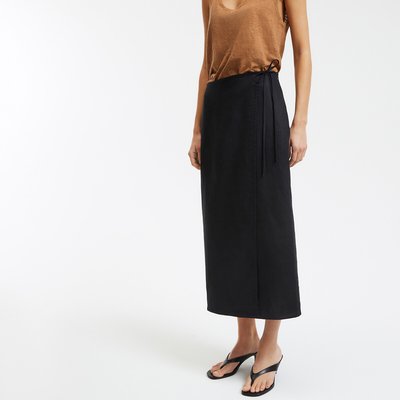 Юбка длинная и прямая с запахом LA REDOUTE COLLECTIONS