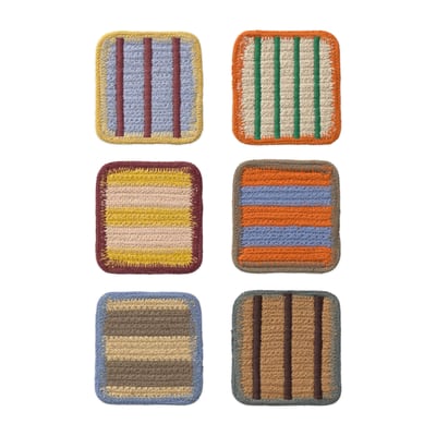 Lot de 6 dessous de verre COLOR ON LORENA CANALS