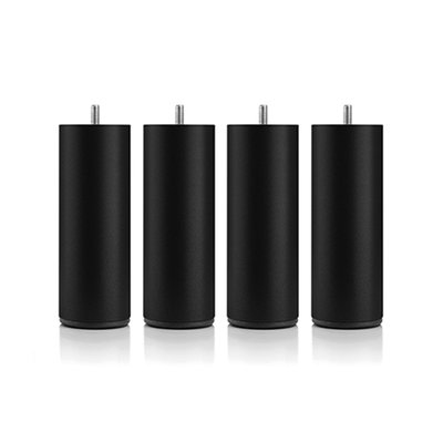 Jeu de pieds de lit cylindriques en métal (lot de 4) BELLECOUR