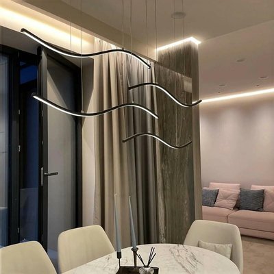 Светильник подвесной с волнообразными линиями SO'HOME