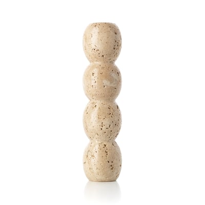 Bougeoir en travertin TRAVERTINE TOTEM BAZAR BIZAR
