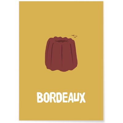 Affiche ville Minimaliste Bordeaux L'AFFICHERIE