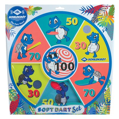 Jeu de fléchettes souples, cible velcro avec 2 x 3 boules SCHILDKRÖT