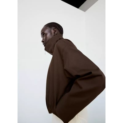 Veste oversize col cheminée MANGO