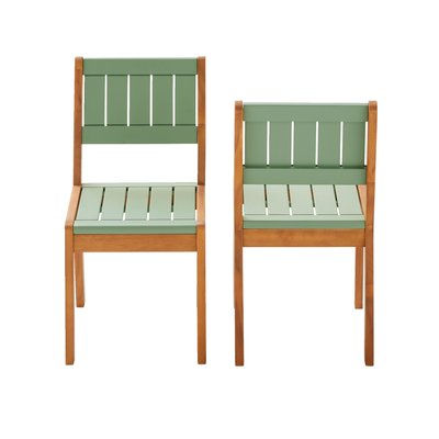 Lot de 2 chaises outdoor maternelle Summer VERTBAUDET