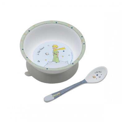Bol ventouse et cuillère LE PETIT PRINCE PETIT JOUR