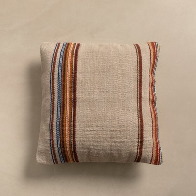 Coussin 80% Laine - 20% Coton Rayures -MERT KENAY
