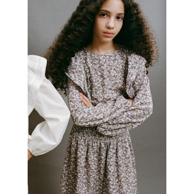 Robe à fleurs à volants MANGO KIDS