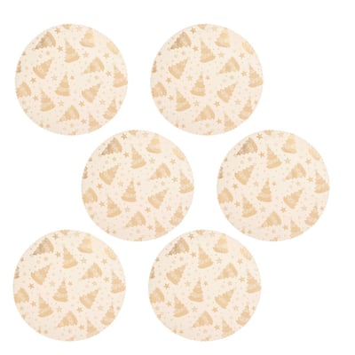 Lot de 6 sets de table en velours SAPIN TOILINUX