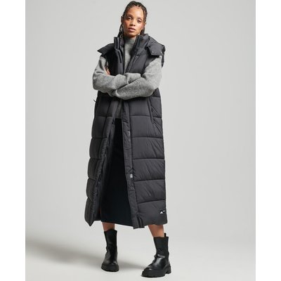 Gilet à capuche long sans manches Ripstop SUPERDRY