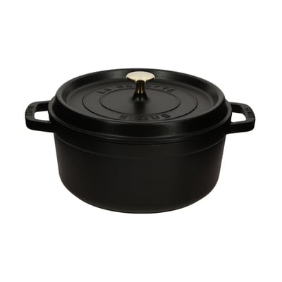 STAUB Cocotte 20 cm, Noir mat STAUB