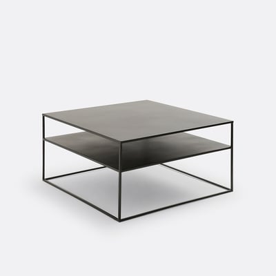 Table basse carrée métal acier, Miva LA REDOUTE INTERIEURS