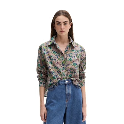Blouse relaxed en voile de coton imprimé MARC O'POLO
