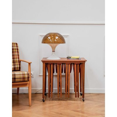 Table d'appoint en teck Hanna N°473 - Bon état DEBONGOUT
