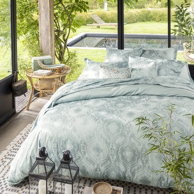 Housse de couette imprimée en satin de coton bio, SHALIMAR ALEXANDRE TURPAULT