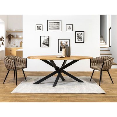 Table à manger  cm jusqu'à 8 couverts bois massif, ADELE BOBOCHIC