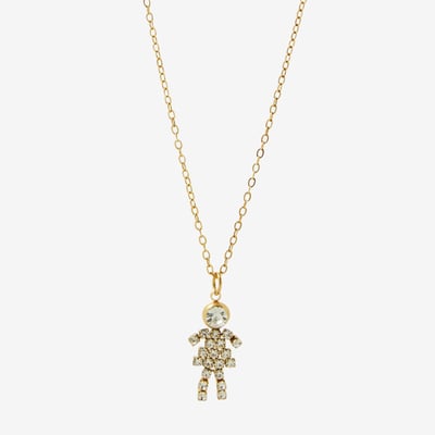 Collier family pendentif fille acier inoxydable BALABOOSTE