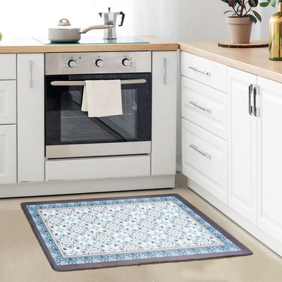 Tapis de cuisine carreaux de ciment   AZULEJOS VINYLE THE DECO FACTORY
