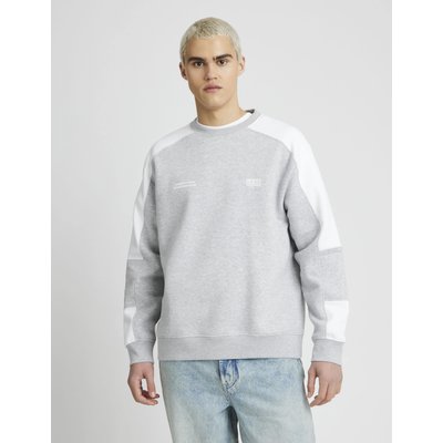 Sweat col rond colorblock BZB