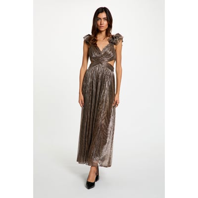 Robe longue col v MORGAN