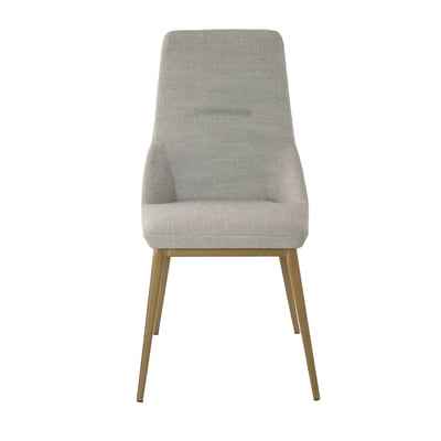 Chaise en tissu gris clair ANGEL CERDA