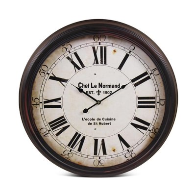 Horloge ancienne murale chef le normand DECORATION D’AUTREFOIS