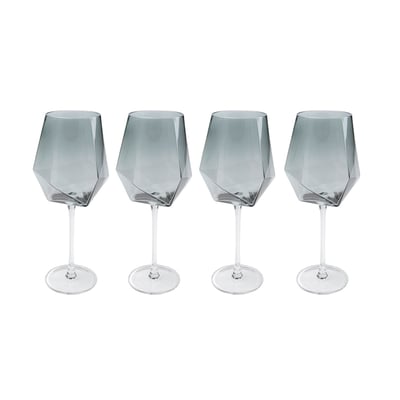 Lot de 4 verres à vin, DIAMOND KARE DESIGN