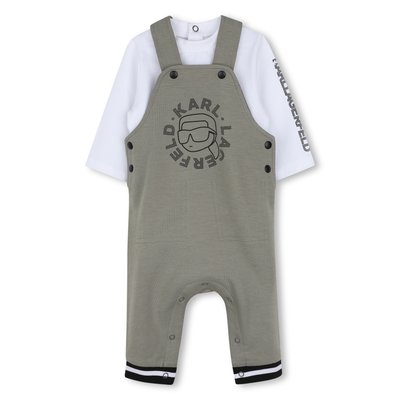 Ensemble salopette et tee-shirt KARL LAGERFELD KIDS
