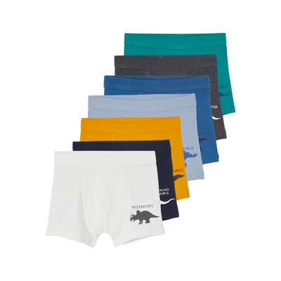 Lot de 7 boxers stretch dinosaures VERTBAUDET