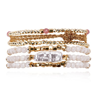 Bracelet réglable multirangs de perles TOTAIME HIPANEMA