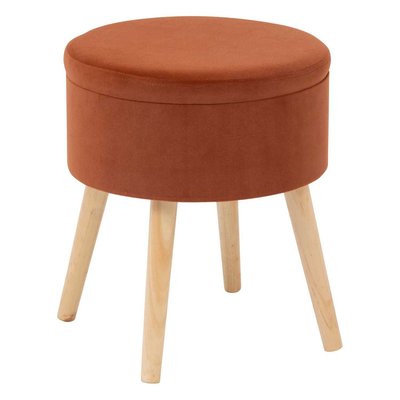 Tabouret coffre en velours ATMOSPHERA