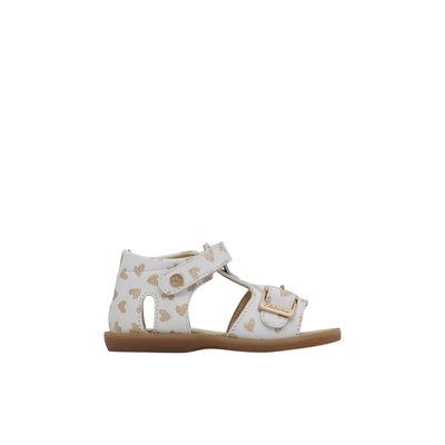 Sandales en cuir avec imprimé coeur QUARZO NATURINO