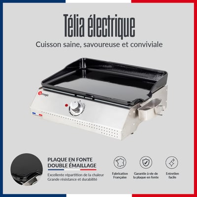 Plancha électrique pour 8 convives, Télia SOMAGIC