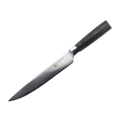 Couteau trancher noir 32,5 cm - "damarus LAGUIOLE CUISSON