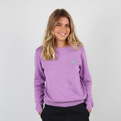 Pull-over col rond brodé PAEROA OXBOW