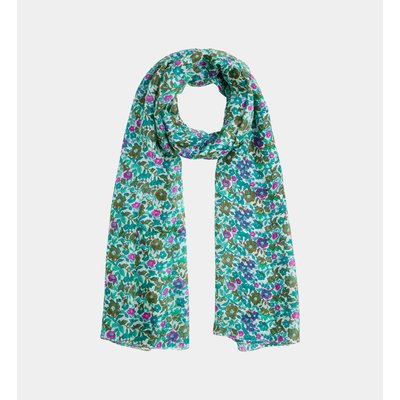 Foulard Soly À Motif Floral En Soie GALERIES LAFAYETTE