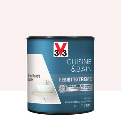 Peinture murale satin, Les Roses, Cuisine & Bain Resist'Extrême® V33