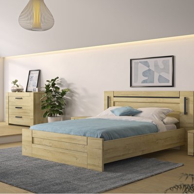 Lit led sensitive et commode TERRE DE NUIT