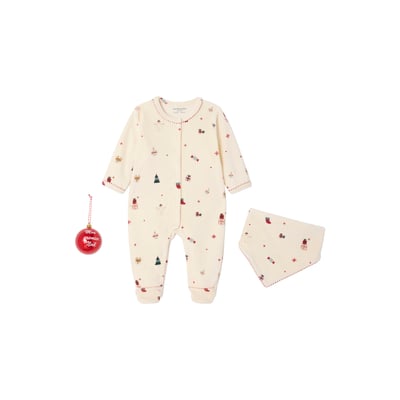 Ensemble 3 pièces bébé coffret cadeau Noël VERTBAUDET