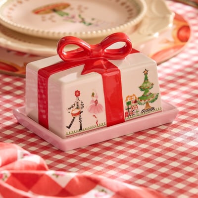 Nutcracker Butter Dish CATH KIDSTON