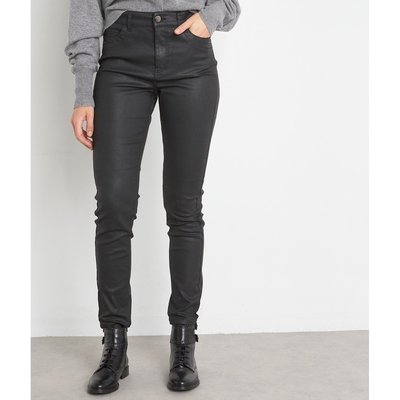 Slim enduit noir femme La Redoute