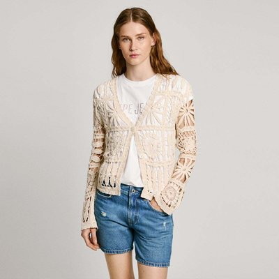 Cardigan À Col En V Au Crochet PEPE JEANS