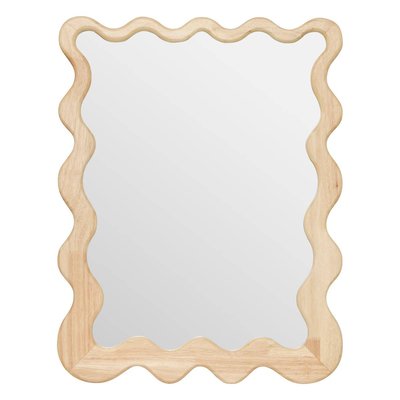Miroir mural cadre bois effet vague BROOKE ATMOSPHERA