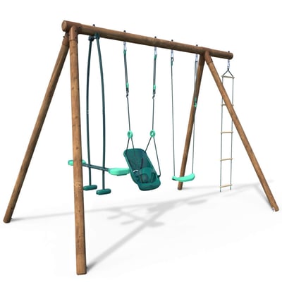 Portique en bois rond 4 agrès SUZON SOULET