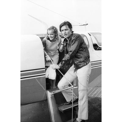 Tableau alain delon et romy schneider à nice HEXOA