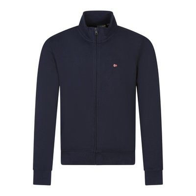 Gilet coupe droite Napapijri en coton bleu marine à col montant NAPAPIJRI
